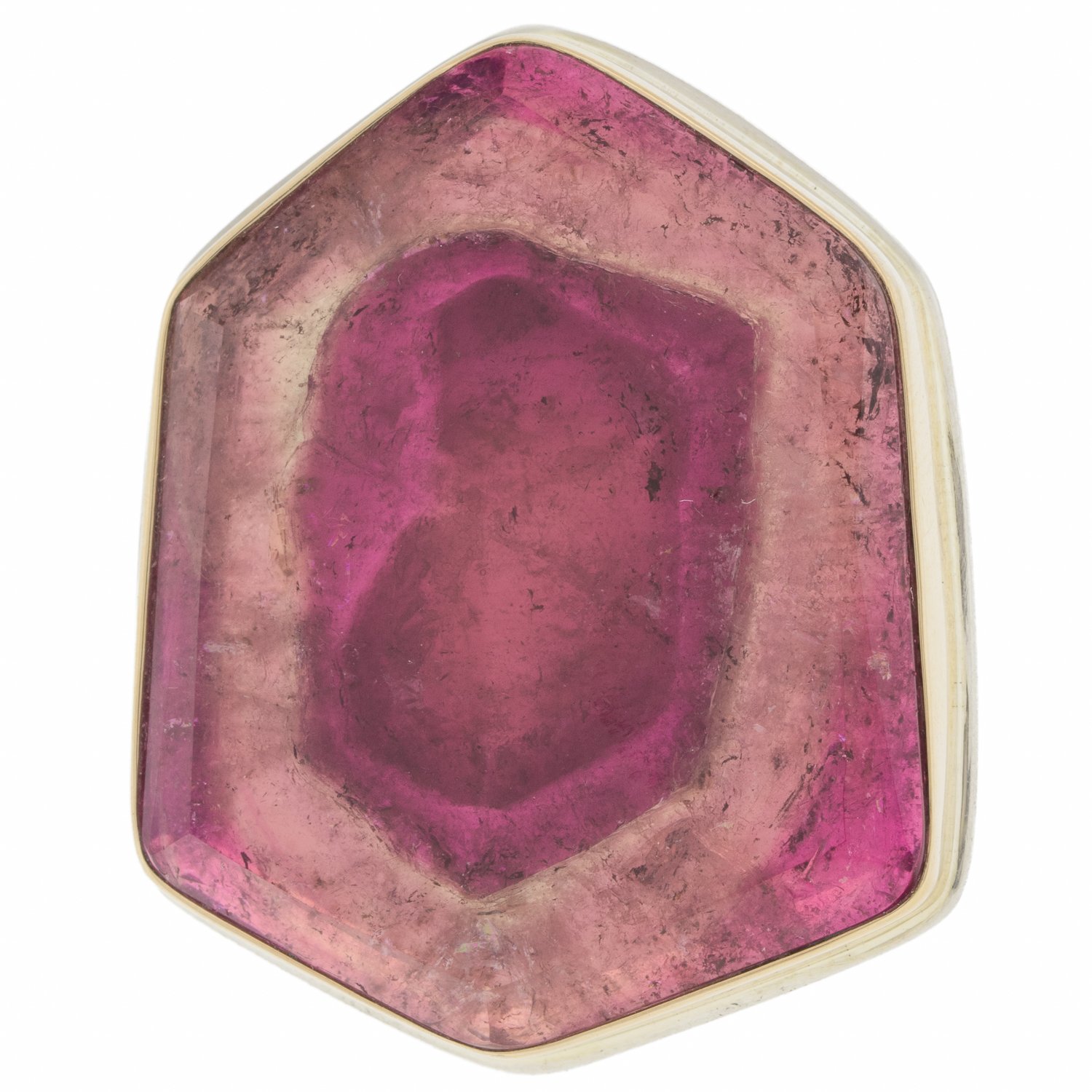 gold and silver ring with tourmaline by jewelry designer jamie joseph