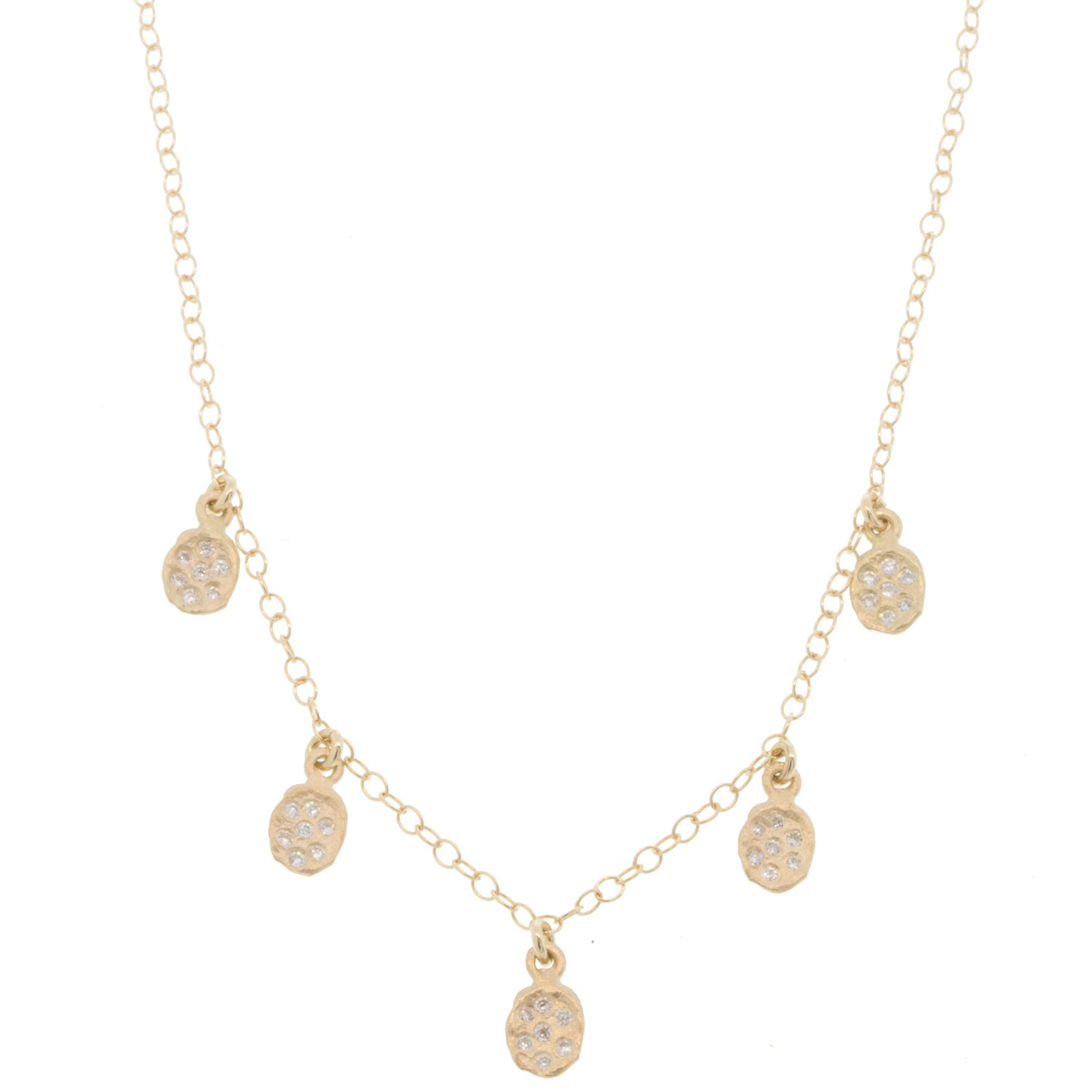 Victoria Cunningham Small Golden Flake Diamond Necklace by Victoria Cunningham | NEWTWIST