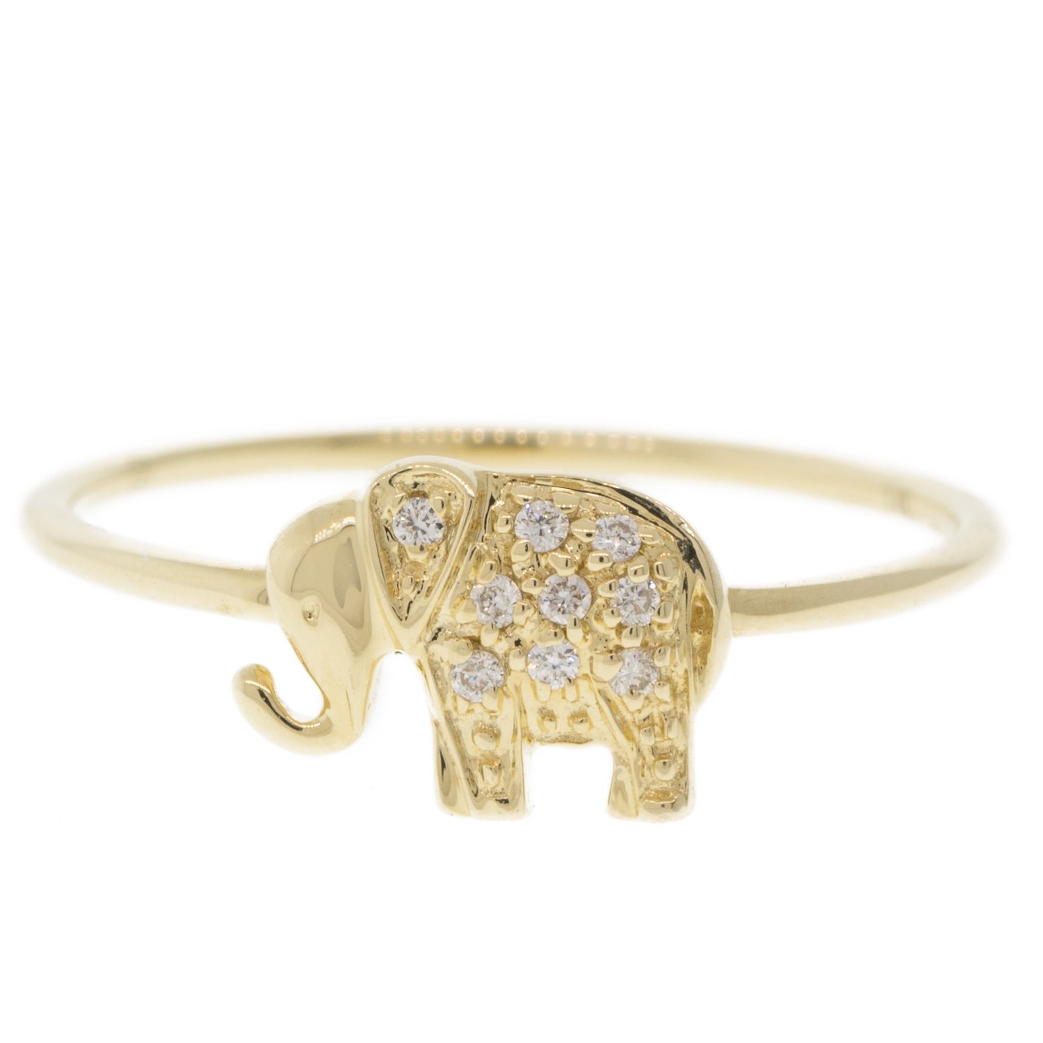 gold ring with diamonds by jewelry designer sydney evan