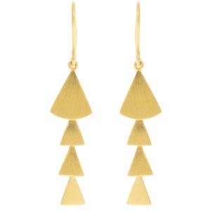 Jane Diaz: Long fan cascade gold-plate