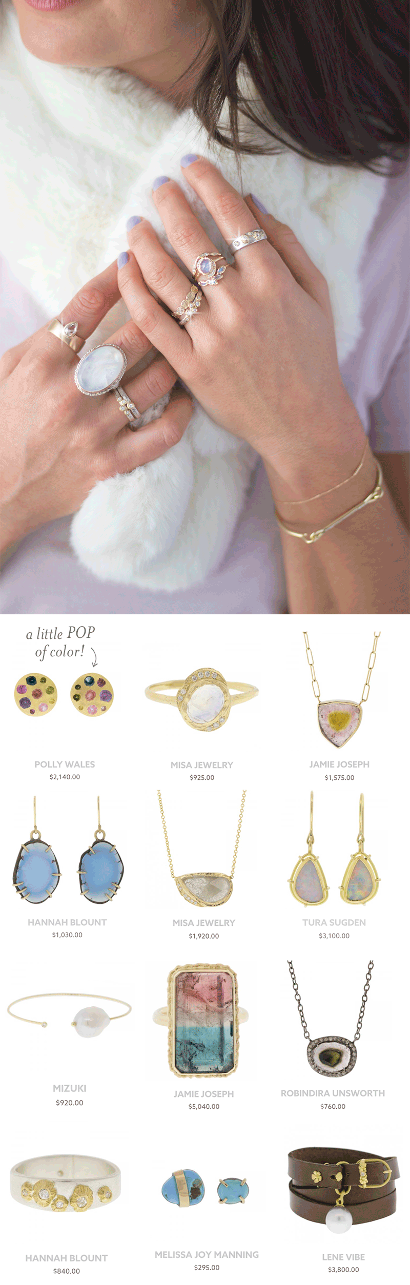 one of a kind jewelry gift guide at NEWTWIST