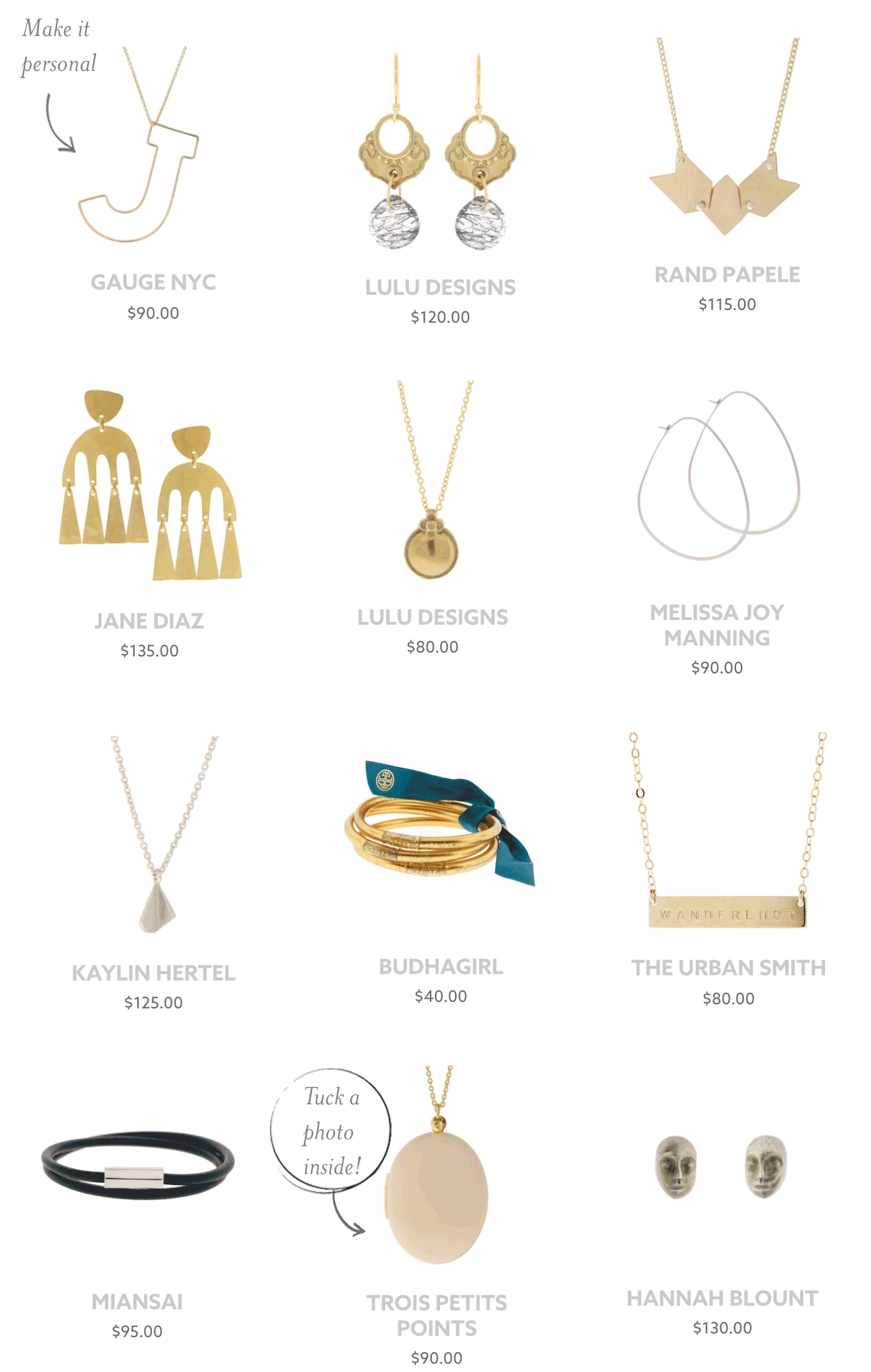jewelry holiday gift ideas under $150 at NEWTWIST