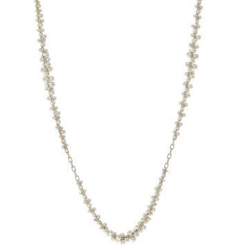 Ten Thousand Things: Necklace, Extra Luxe Beaded Clusters, Sterling Silver.