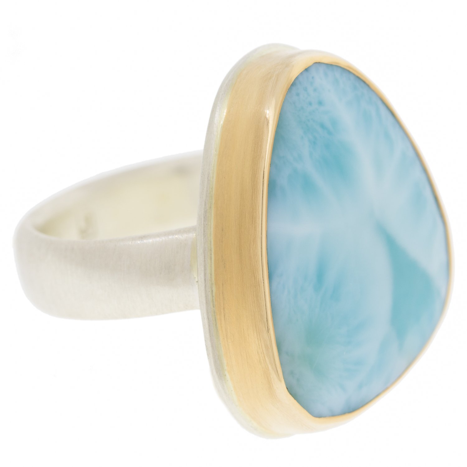 Jamie Joseph: Asymmetrical Larimar Ring