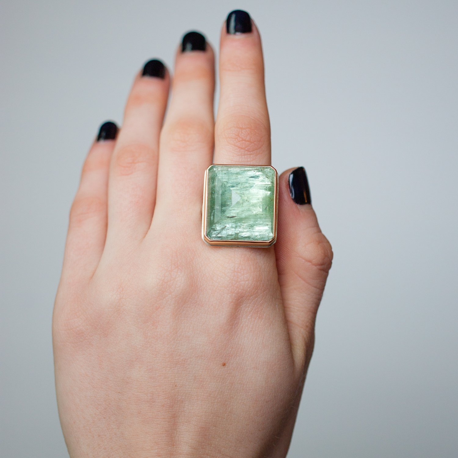 Jamie Joseph Trunk Show: Rectangular Green Beryl Ring