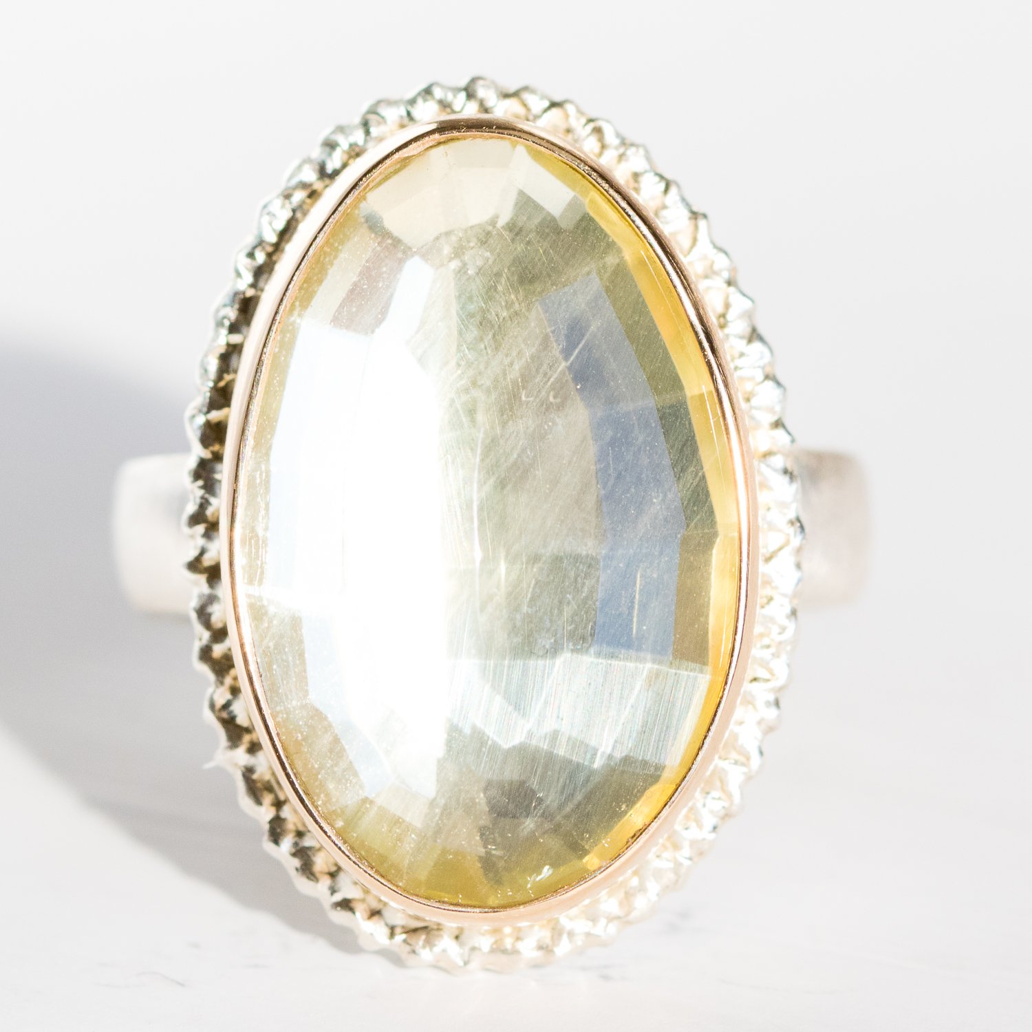 Jamie Joseph Trunk Show: Lemon Quartz Ring sz. 8