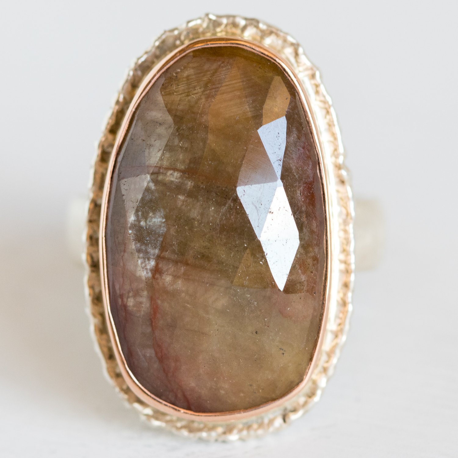 Jamie Joseph Trunk Show: Brown Sapphire Ring sz. 7.25