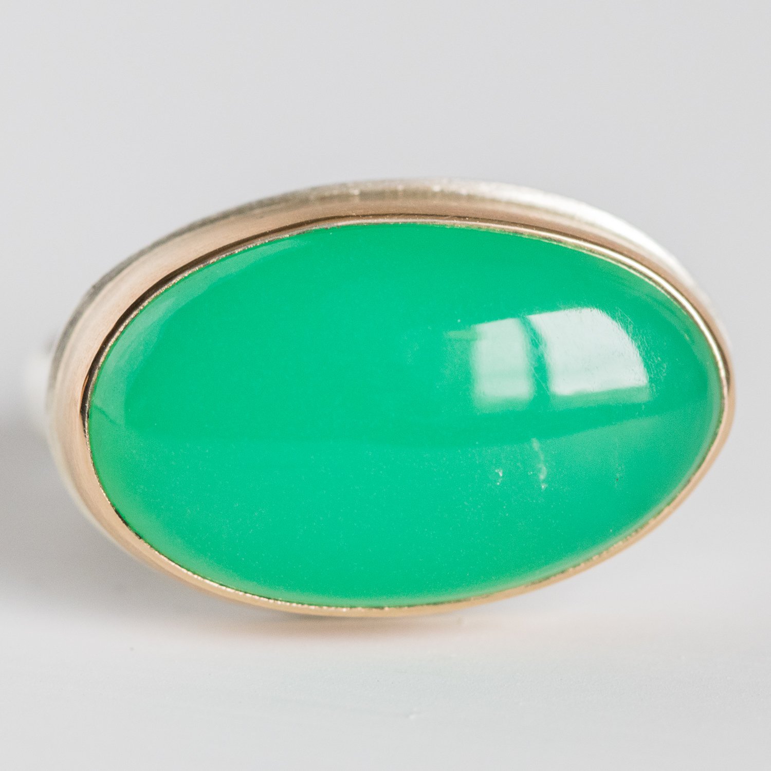 Jamie Joseph Trunk Show: Oval Chrysoprase sz. 7.75