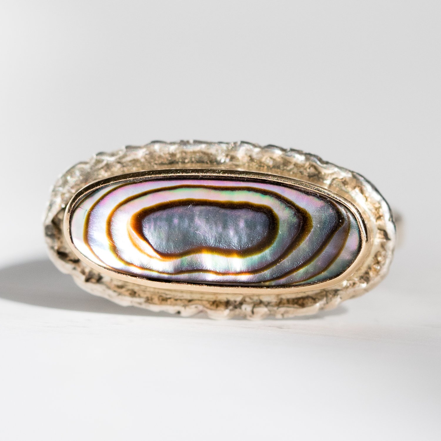 Jamie Joseph Trunk Show: Abalone Ring sz. 6.75