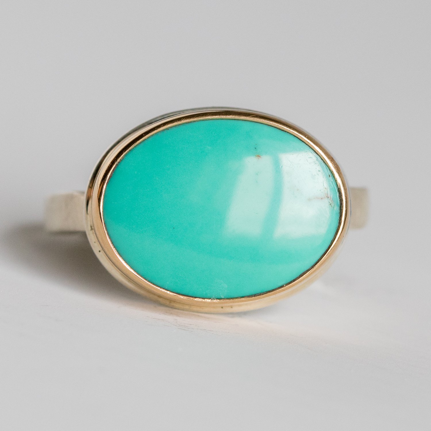 Jamie Joseph Trunk Show: Oval Hubei Turquoise sz. 6.75