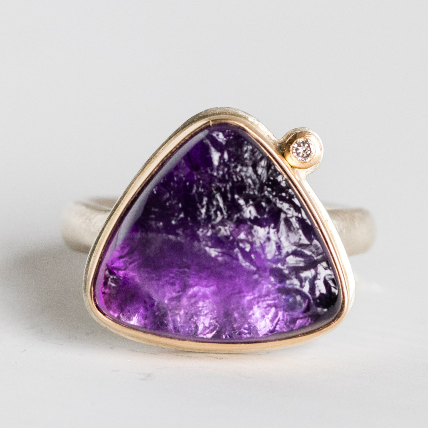 Jamie Joseph Trunk Show: Small Trianlge Amethyst sz. 7.25