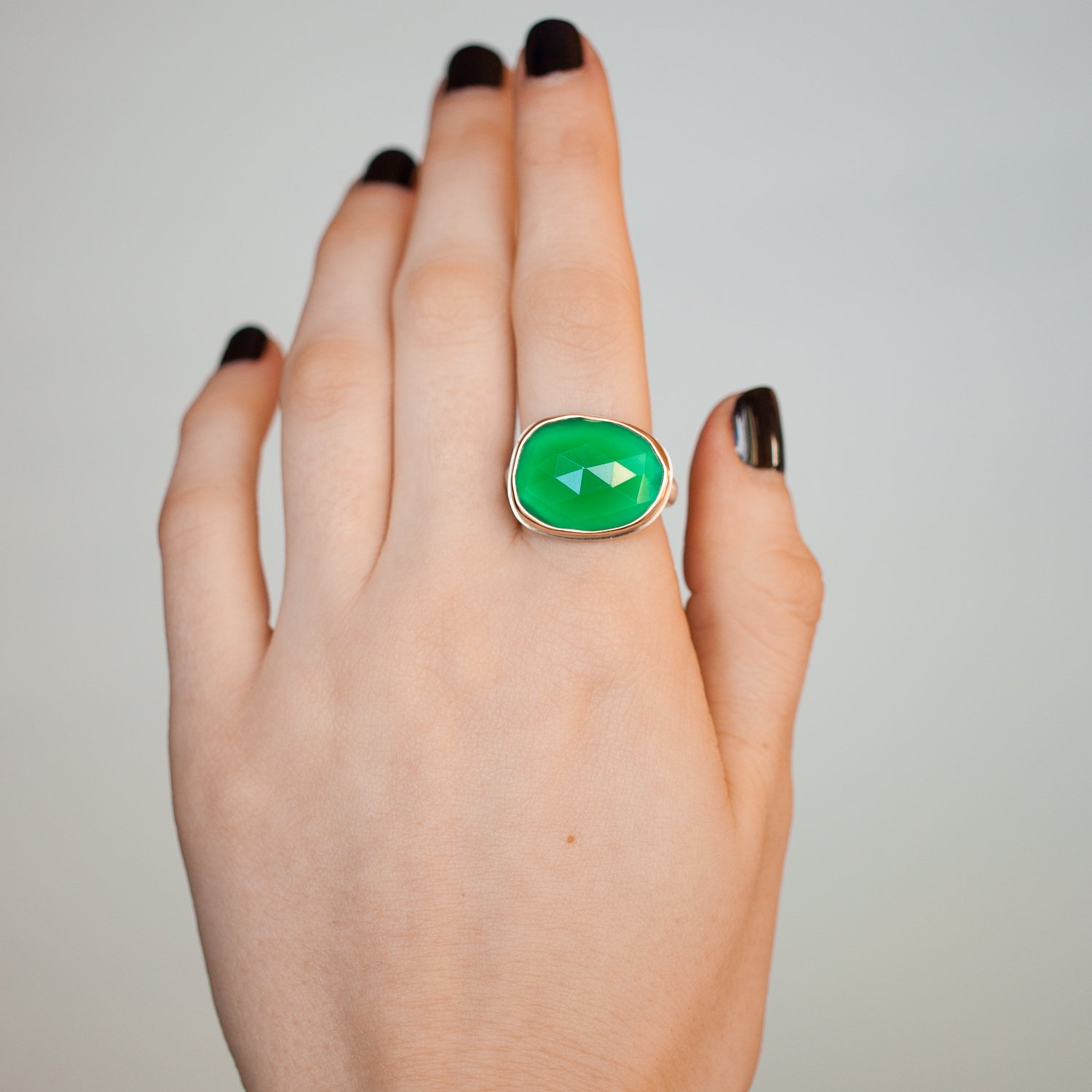 Jamie Joseph Trunk Show: Green Onyx sz. 6.75