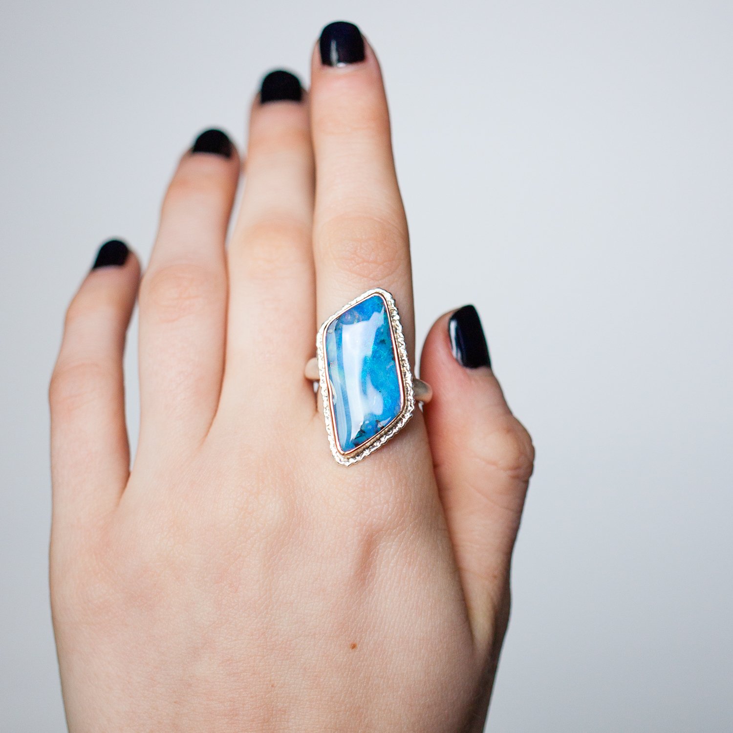 Jamie Joseph Trunk Show: Large Asymmertical Boulder Opal sz. 7.5