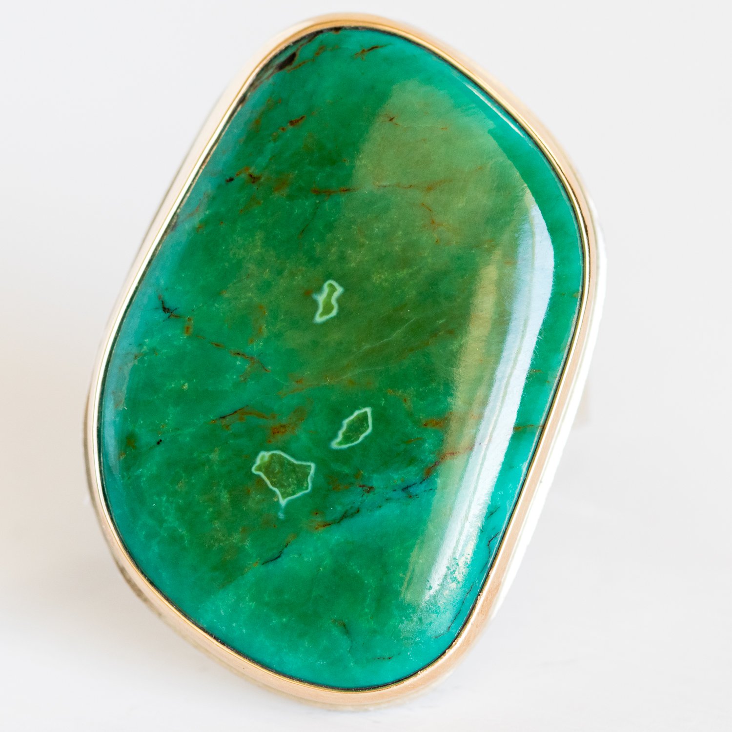 Jamie Joseph Trunk Show: Green Turquoise Ring sz 7