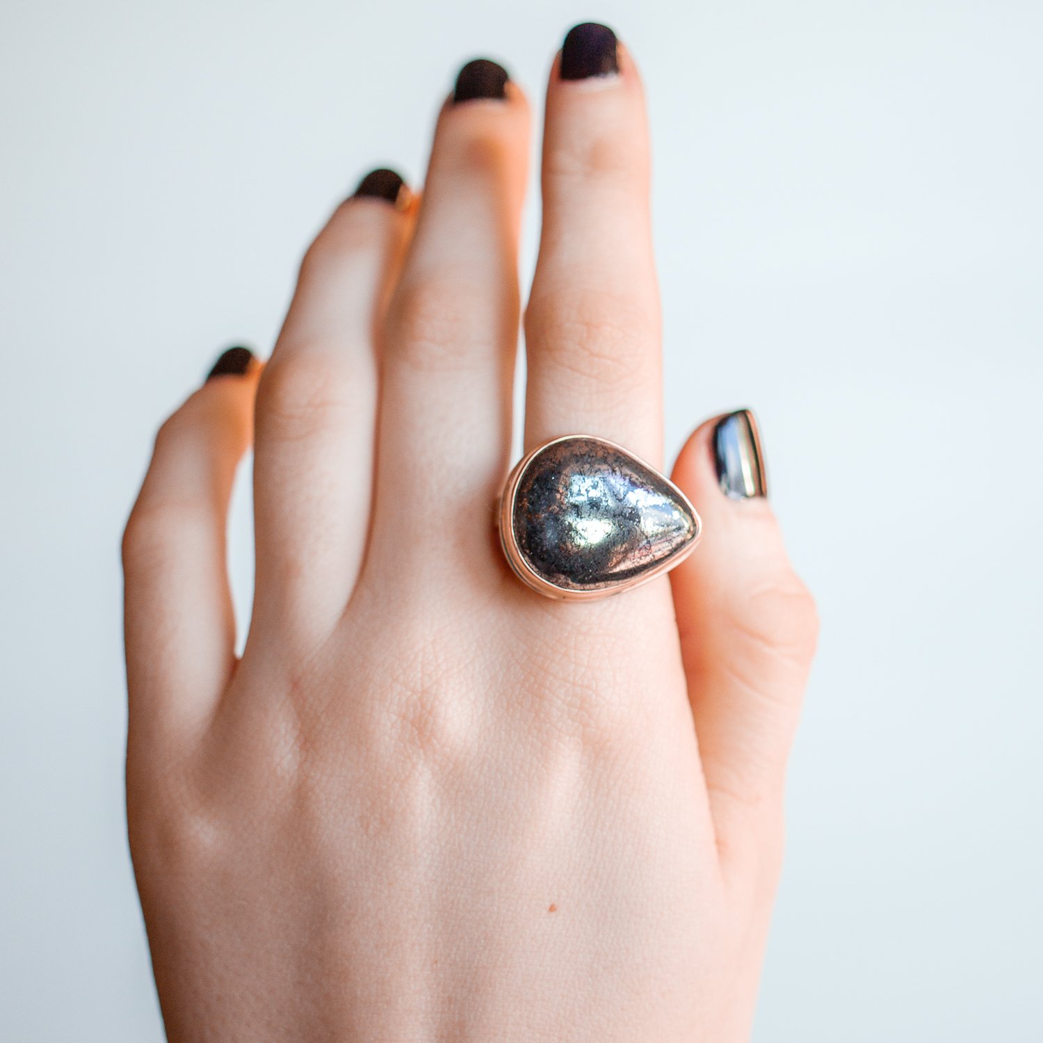 Jamie Joseph Trunk Show: Native Silver Ring sz. 7.25