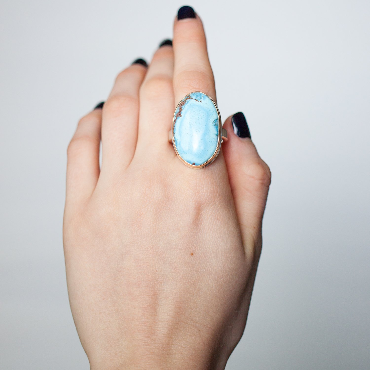 Jamie Joseph Trunk Show: Large Oval Kazakhstani Turquoise sz. 7.25