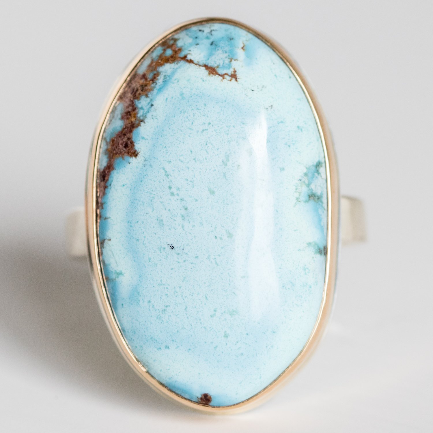 Jamie Joseph Trunk Show: Large Oval Kazakhstani Turquoise sz. 7.25