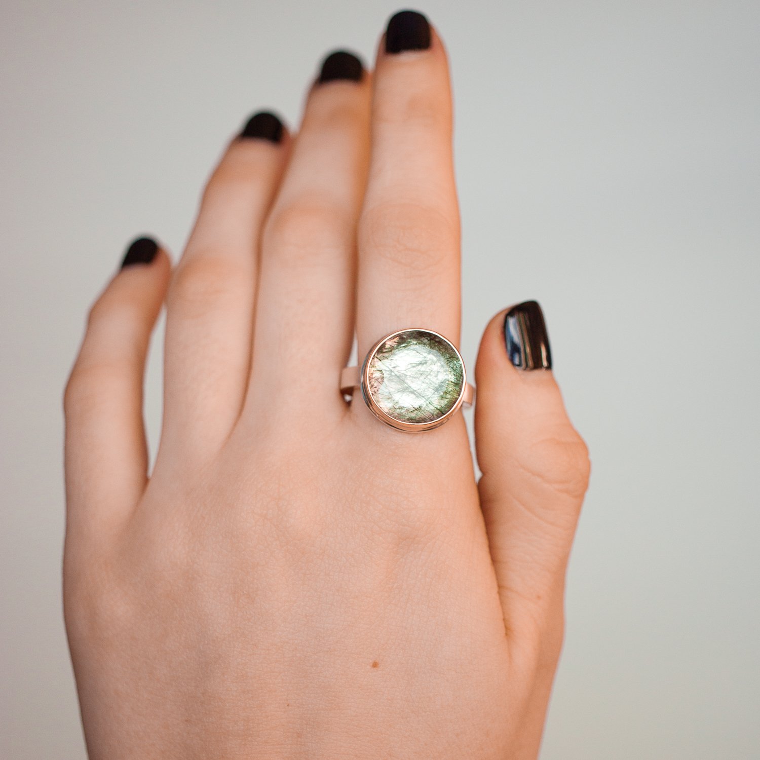 Jamie Joseph Trunk Show: Green Rutilated Quartz Ring sz. 6.75