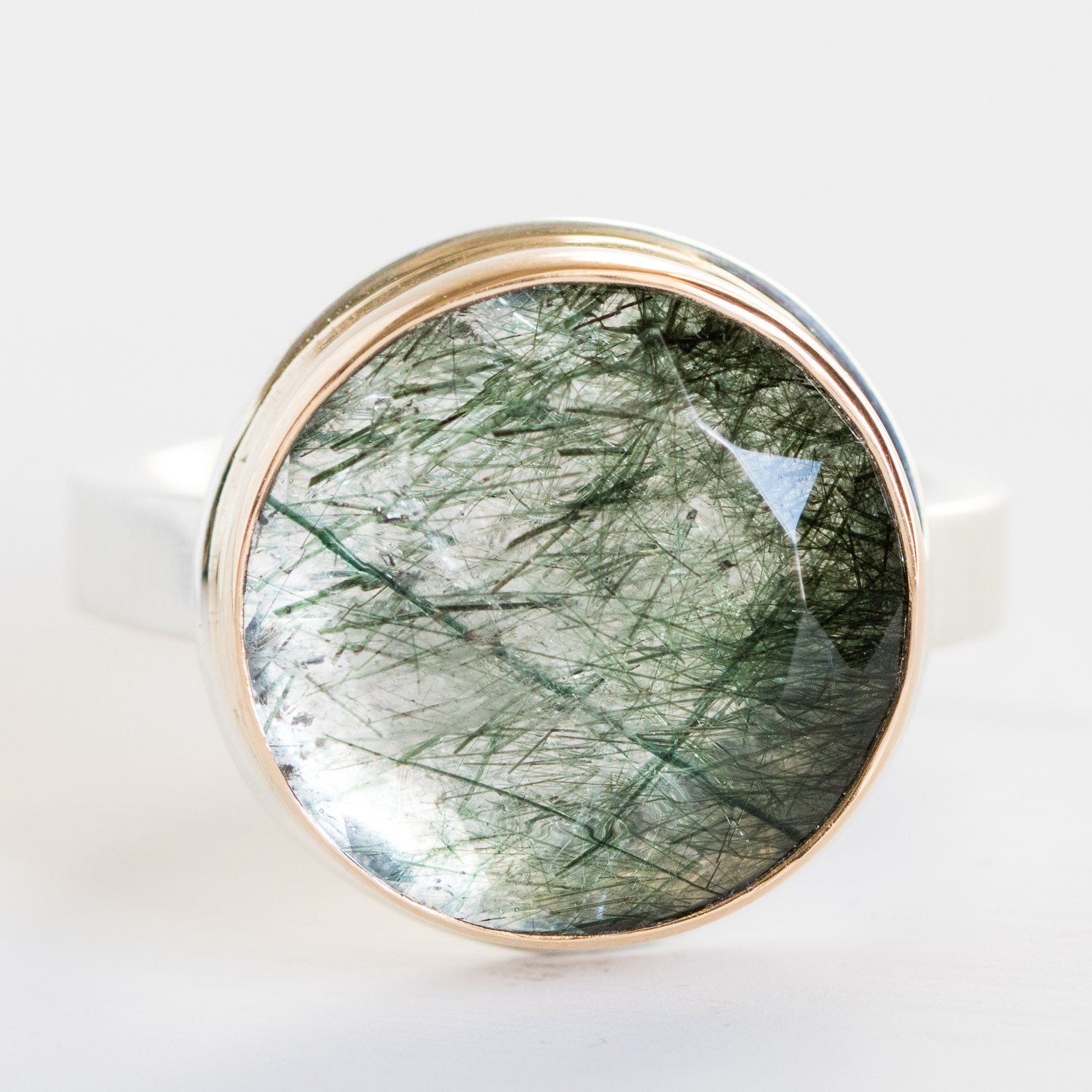 Jamie Joseph Trunk Show: Green Rutilated Quartz Ring sz. 6.75