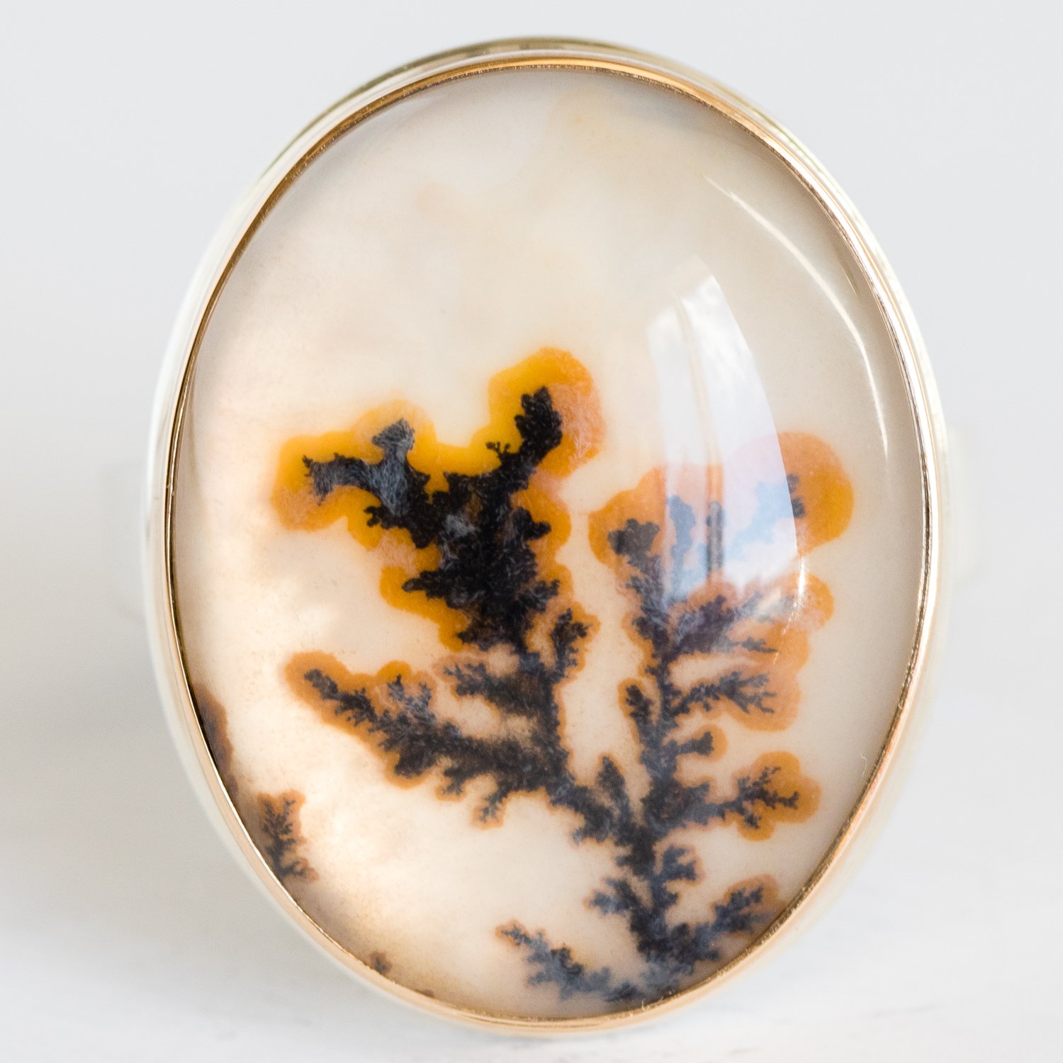 Jamie Joseph Trunk Show: Dendritic Agate Ring sz. 7.5
