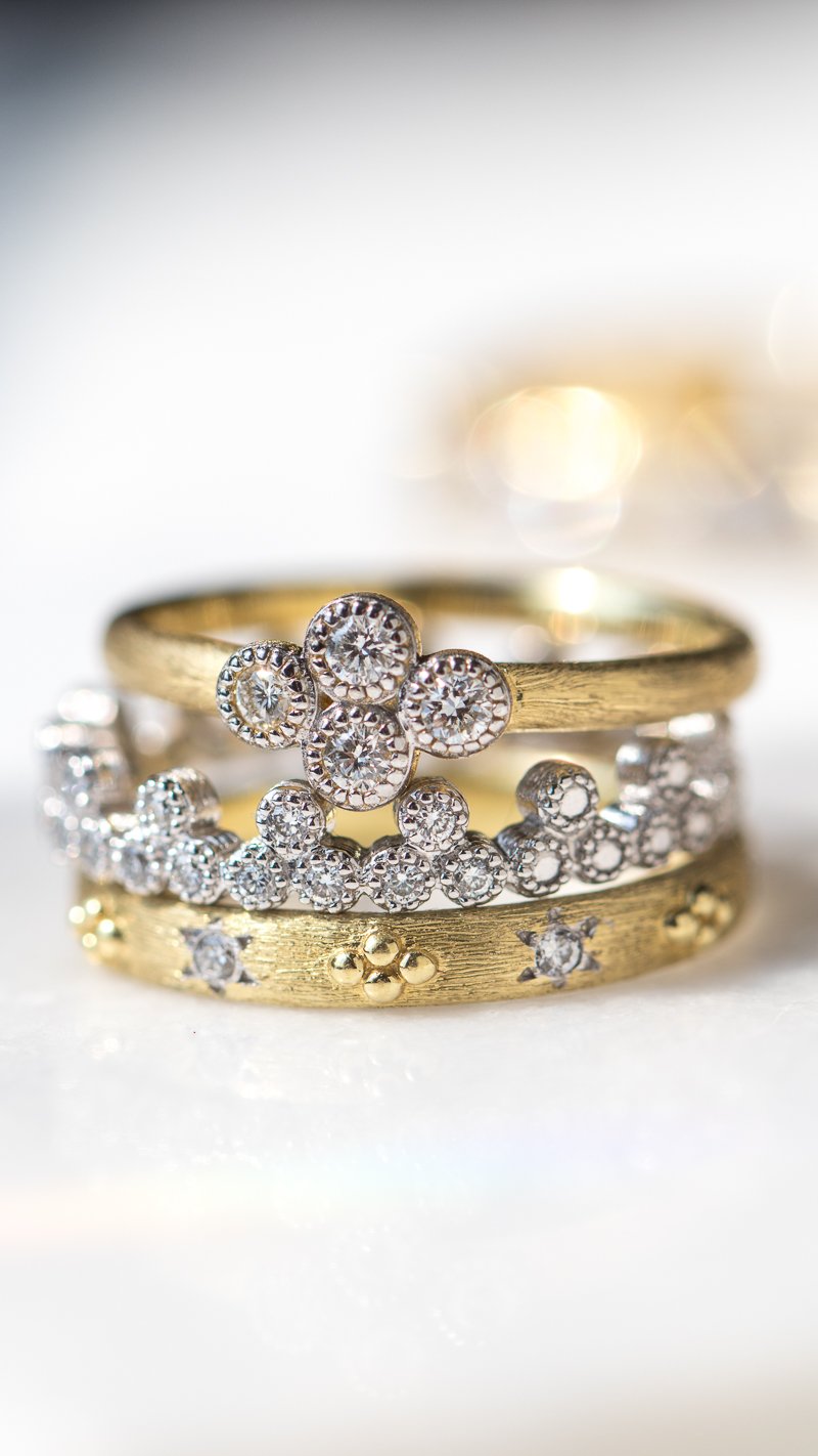 Provence diamond ring by Jude Frances