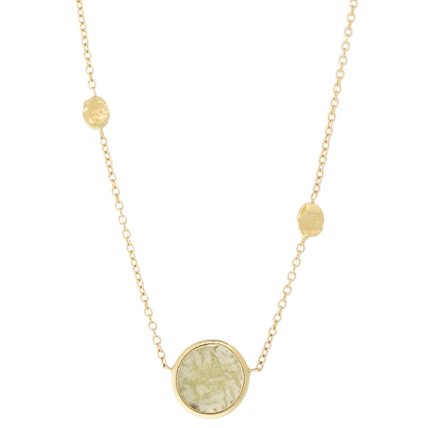 Victoria Cunningham: Necklace, Whisper, Diamond .58ct, 14K Yellow Gold.