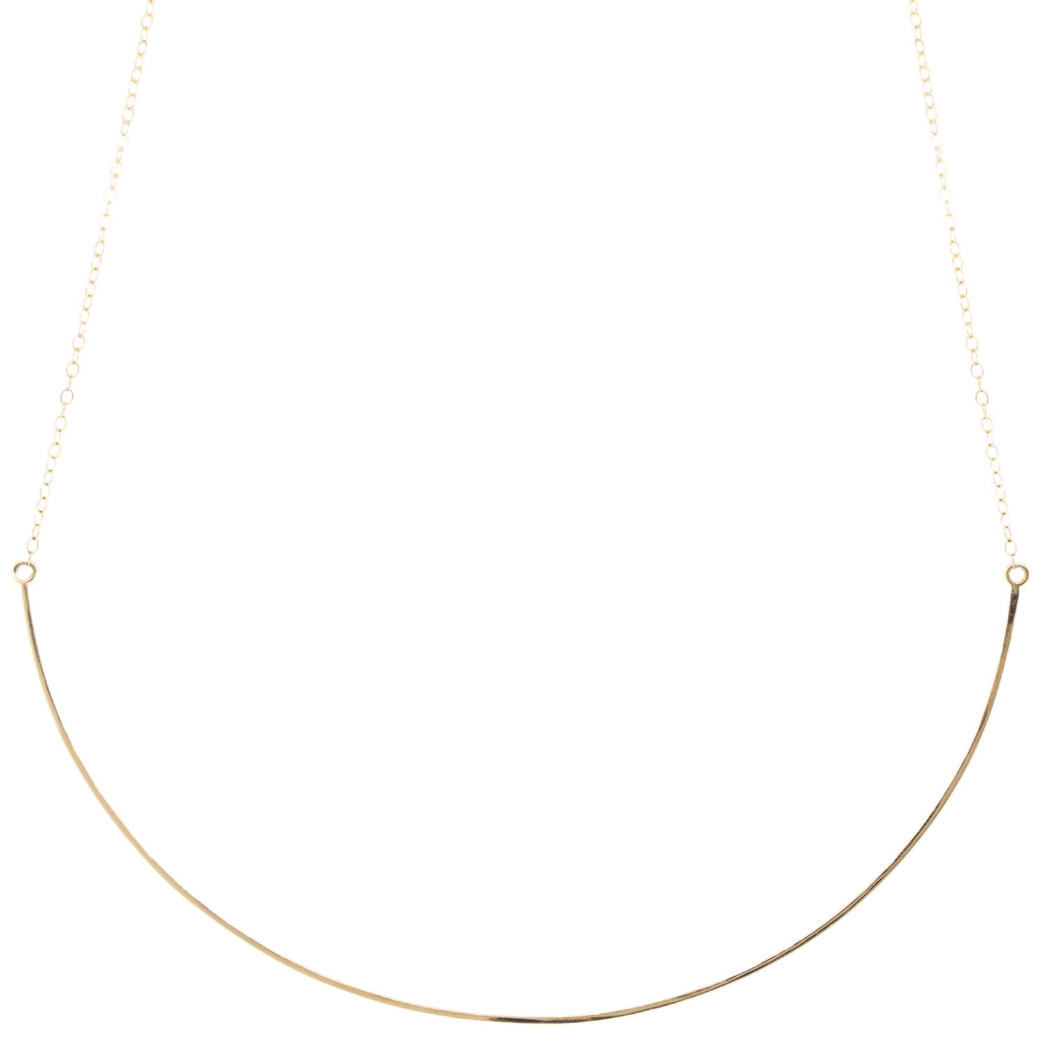 Melissa Joy Manning: 14K gold half collar 16-18"