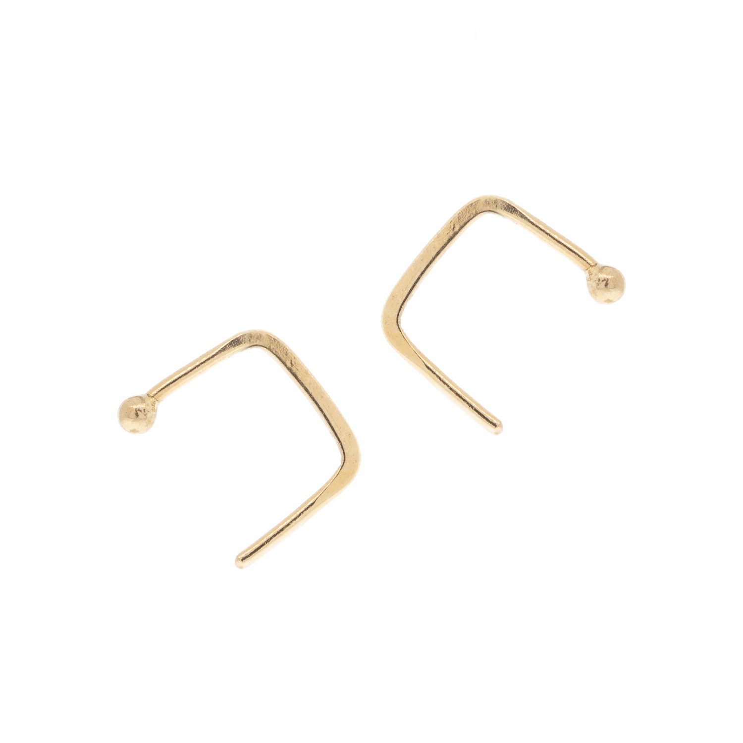 Melissa Joy Manning: 14K gold square hug