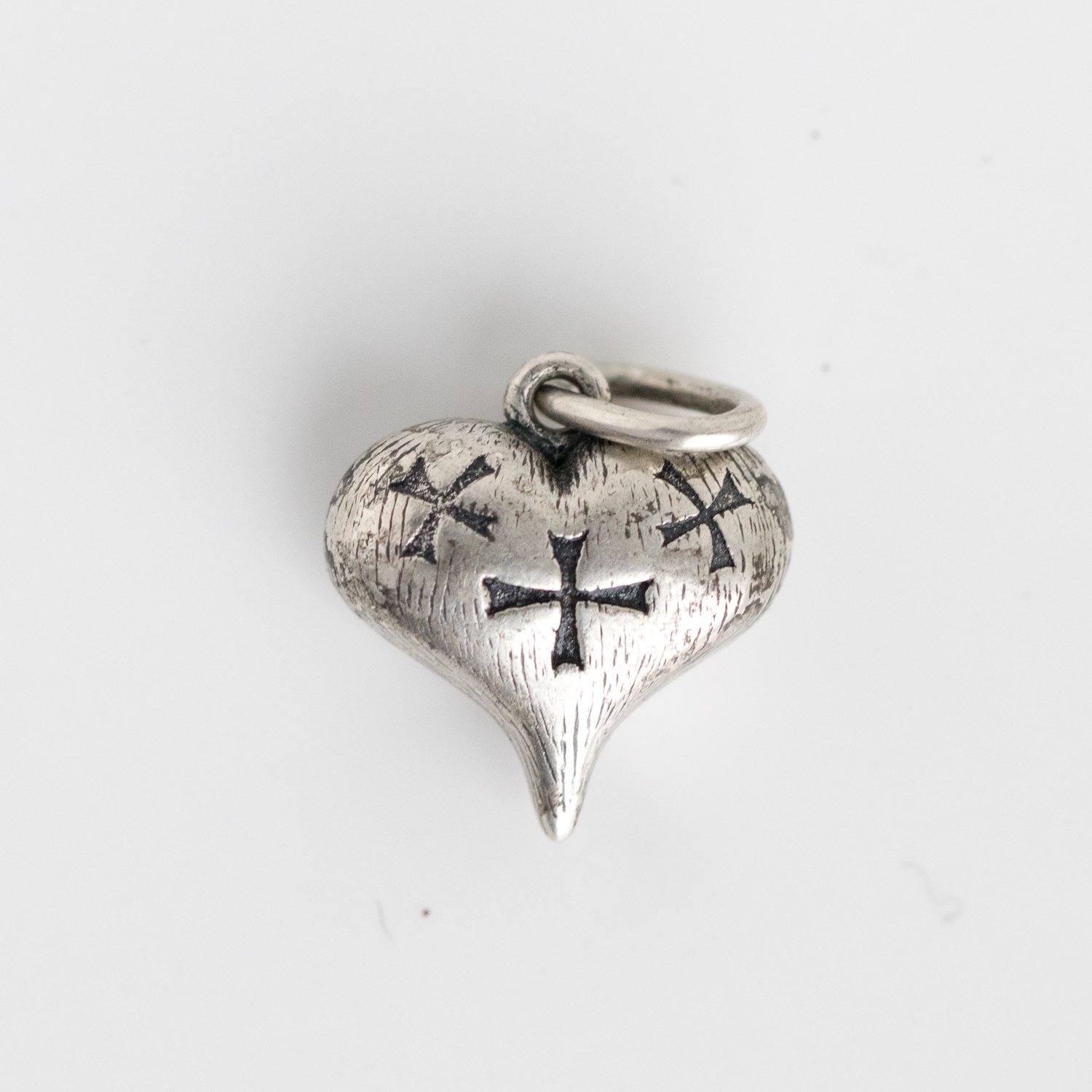Erica Molinari Trunk Show: SS Large Double Cross Puff Heart