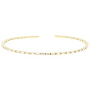gold bracelets with diamonds by jewelry designer suzanne kalan