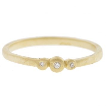gold ring with diamonds by jewelry designer victoria cunningham
