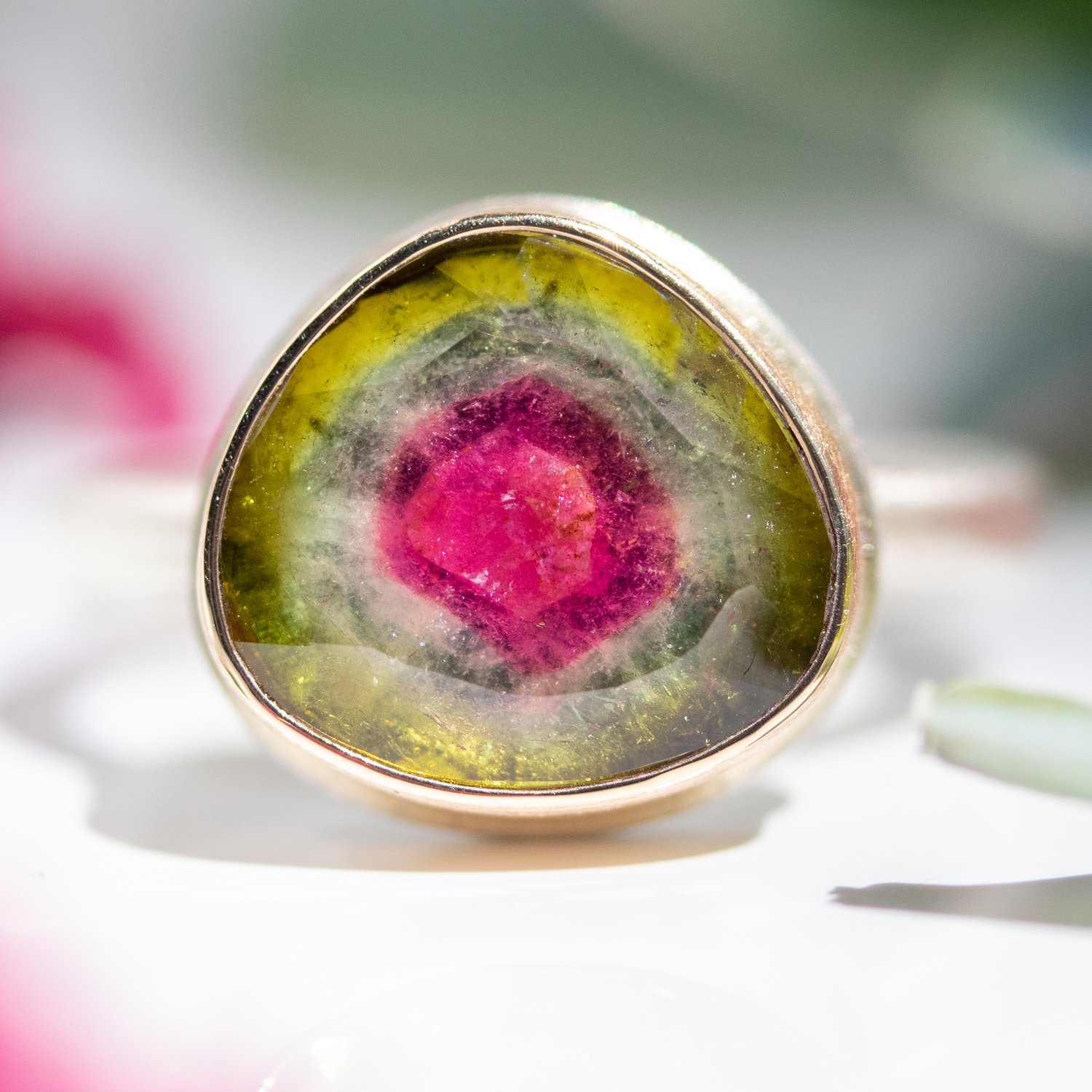 Watermelon Tourmaline ring by Jamie Joseph