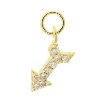 gold charm with diamonds by jude frances