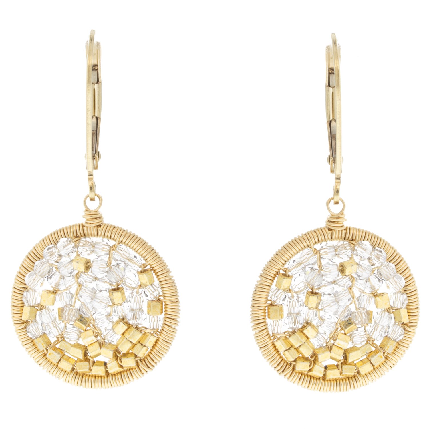 Dana Kellin: CSS/gf Ombre little circle earrings