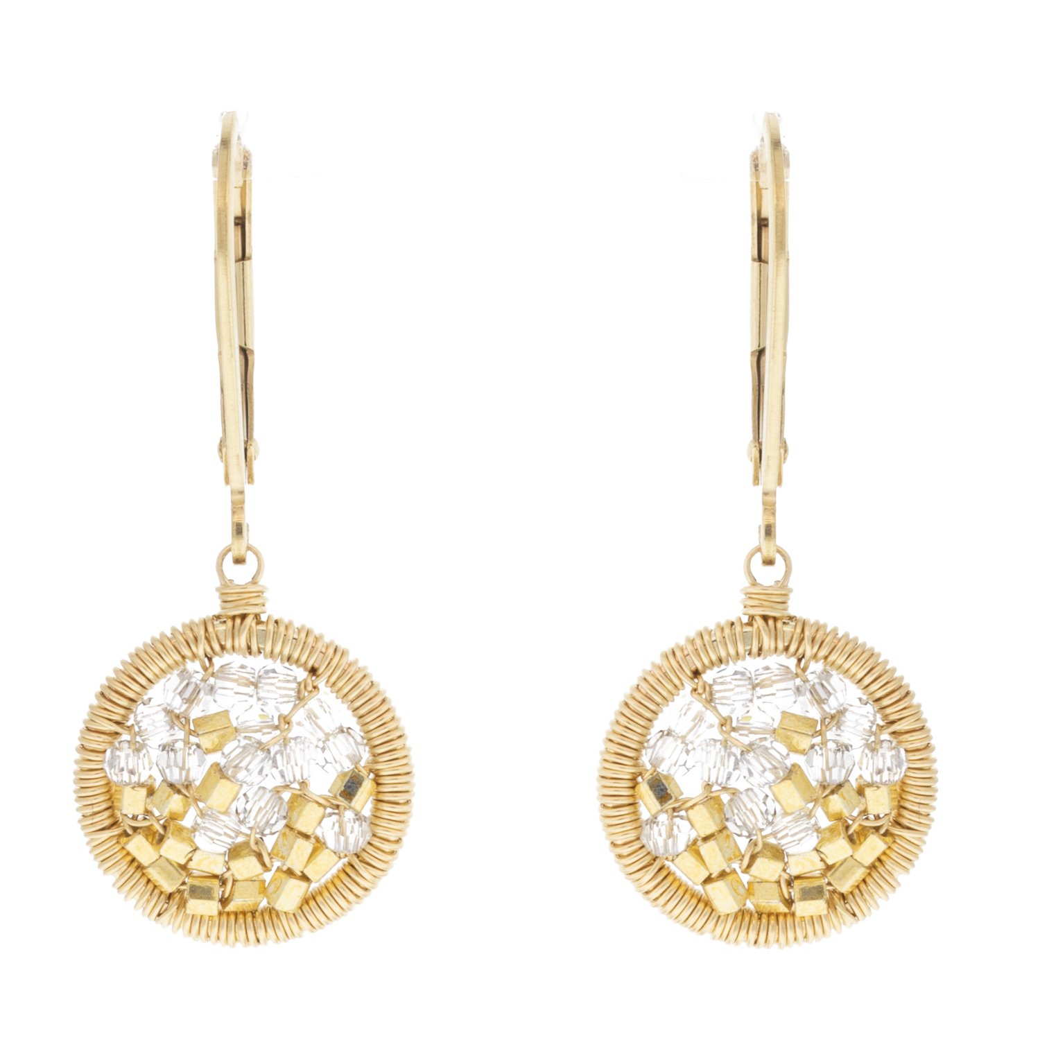 Dana Kellin:css /gf Ombre tiny circle earrings