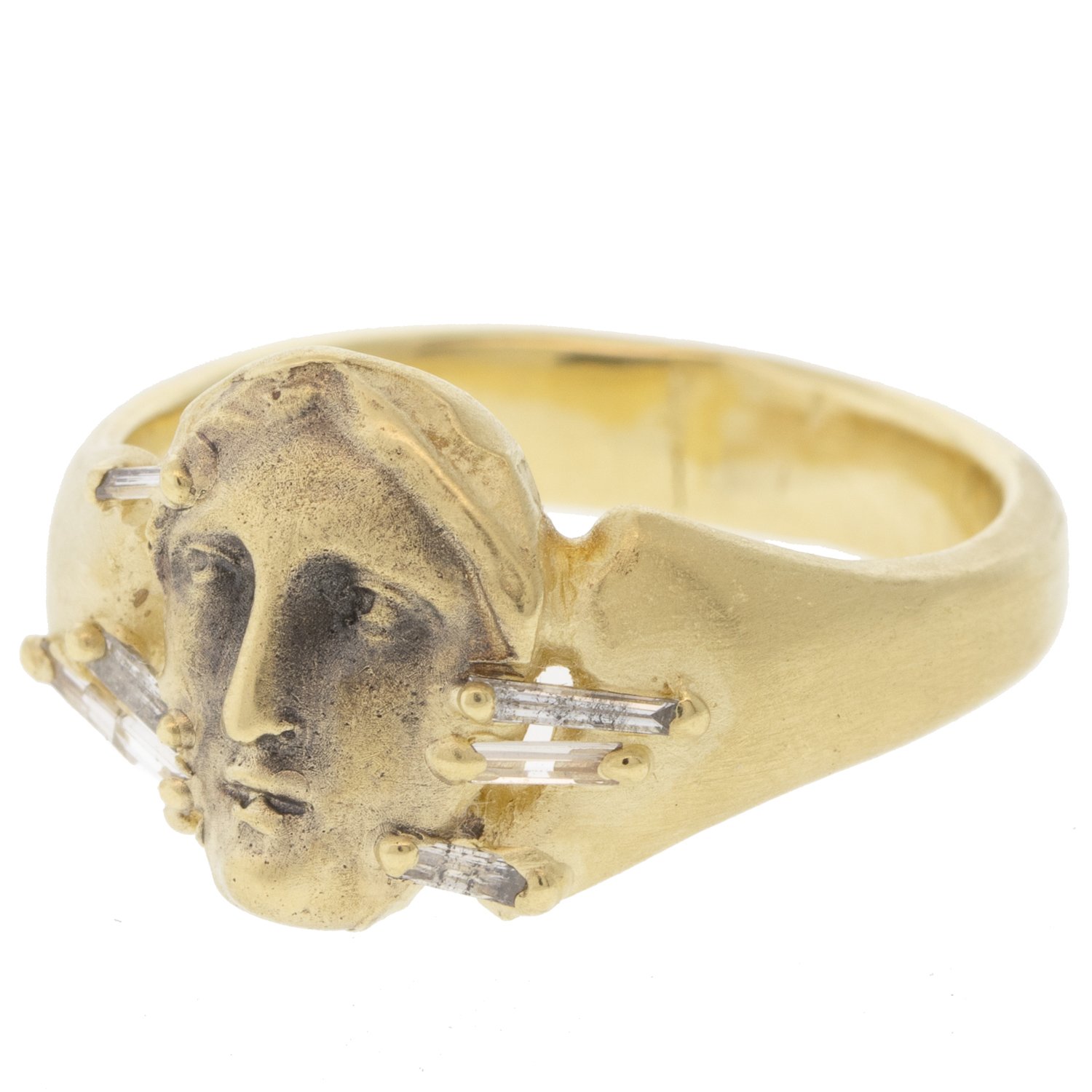 Atelier Narcé: Ring, Prophetess, Baguette Diamonds, 14K Gold, Size 6.5.