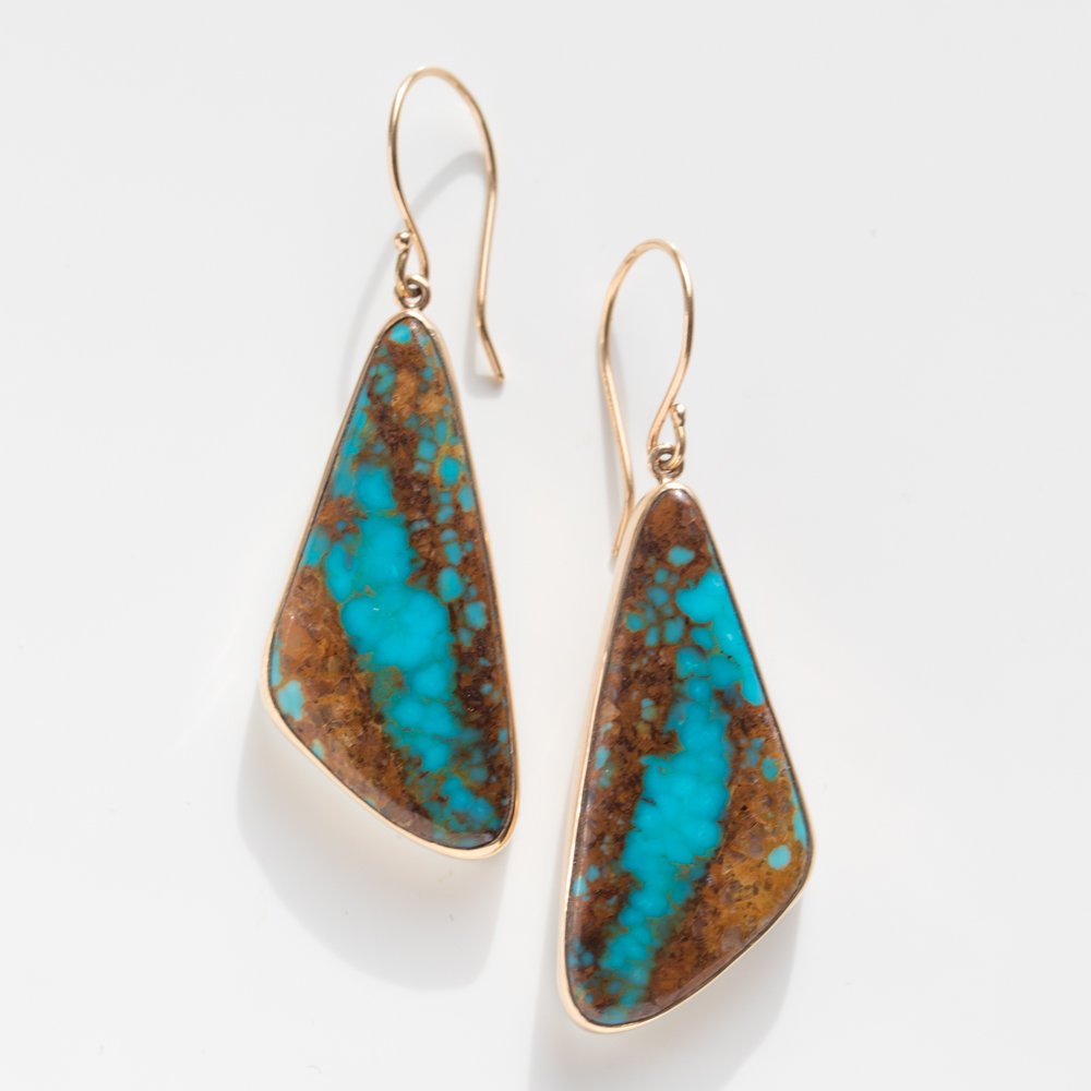 Jamie Joseph Trunk Show: Ribbon turquoise earrings