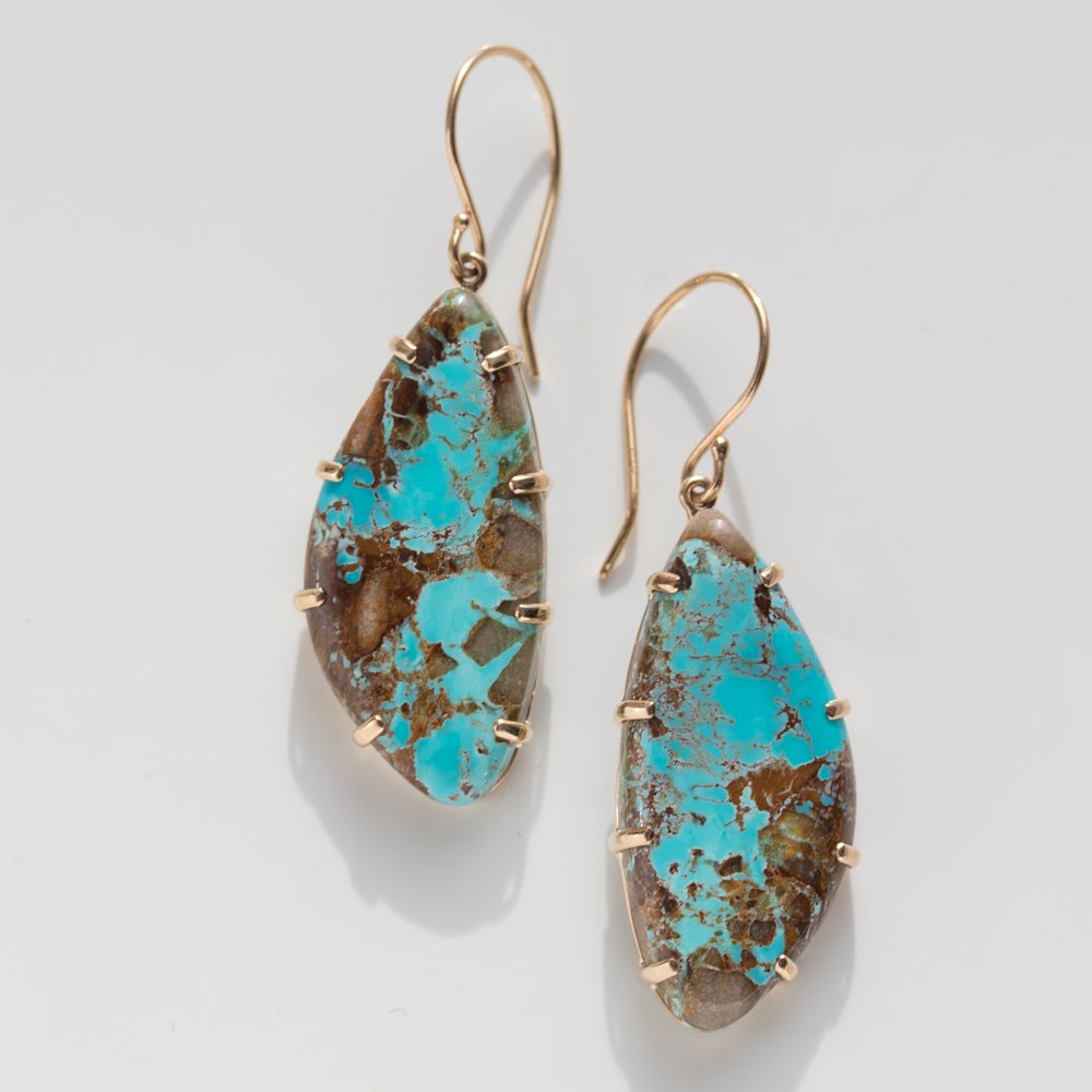 Jamie Joseph Trunk Show: Kingman turquoise earrings