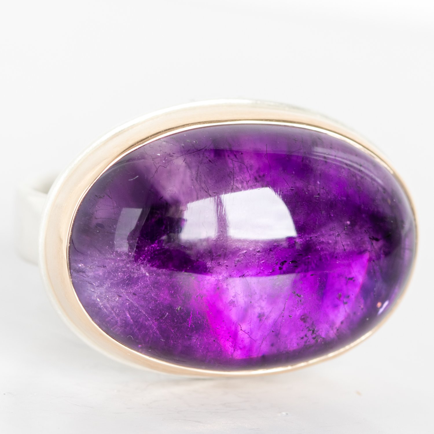 Jamie Joseph Trunk Show: Amethyst horizontal oval ring