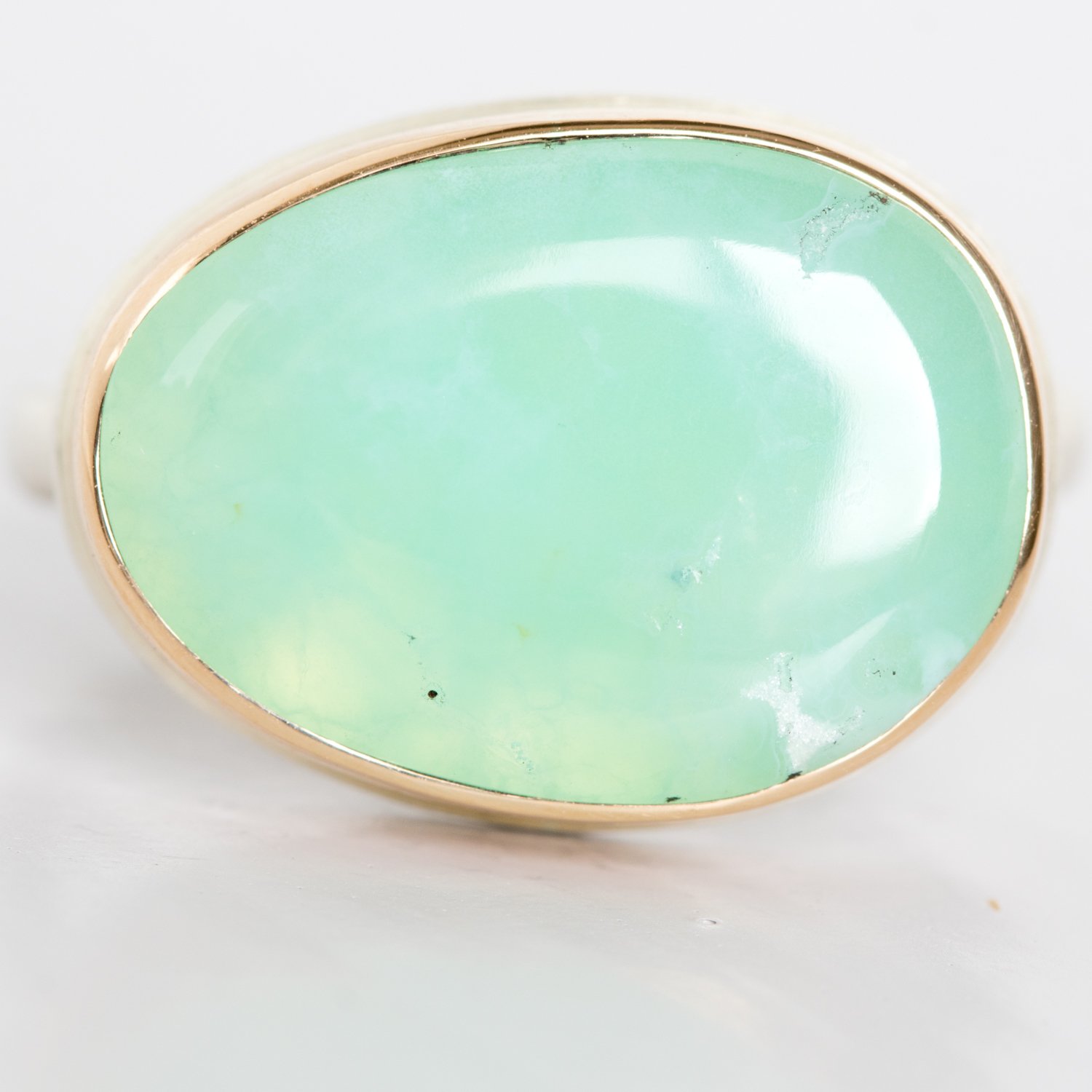 Jamie Joseph Trunk Show: Small Oval Chrysoprase Ring