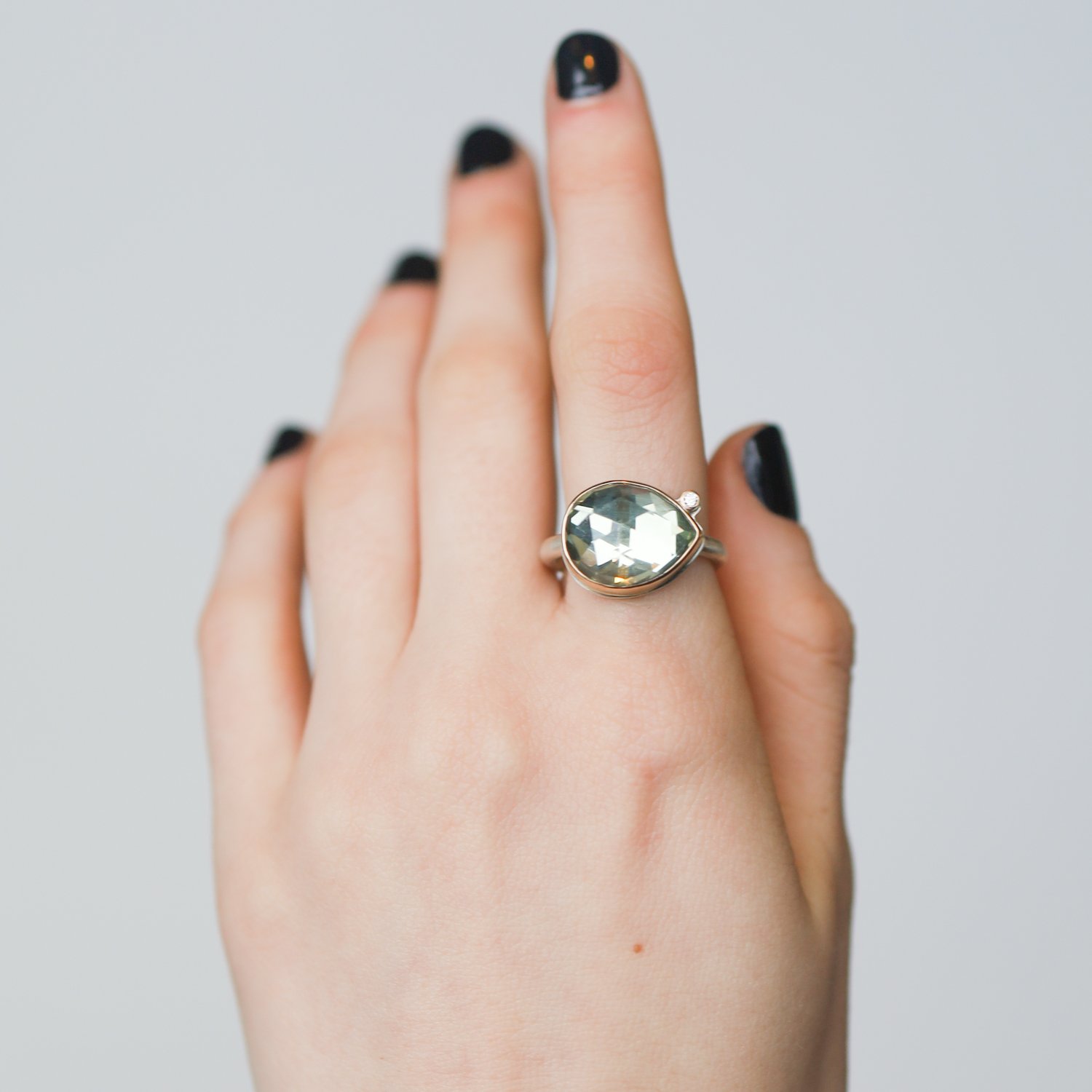Jamie Joseph Trunk Show: Teardrop Mint Quartz Ring