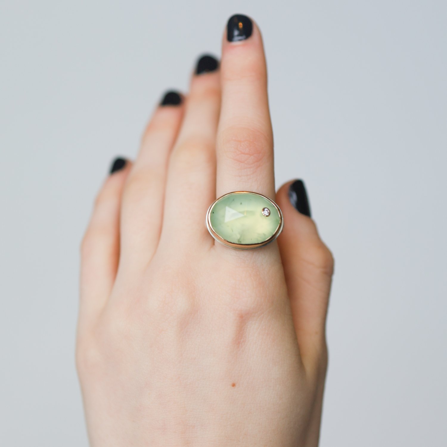 Jamie Joseph Trunk Show: Oval Prehnite Ring