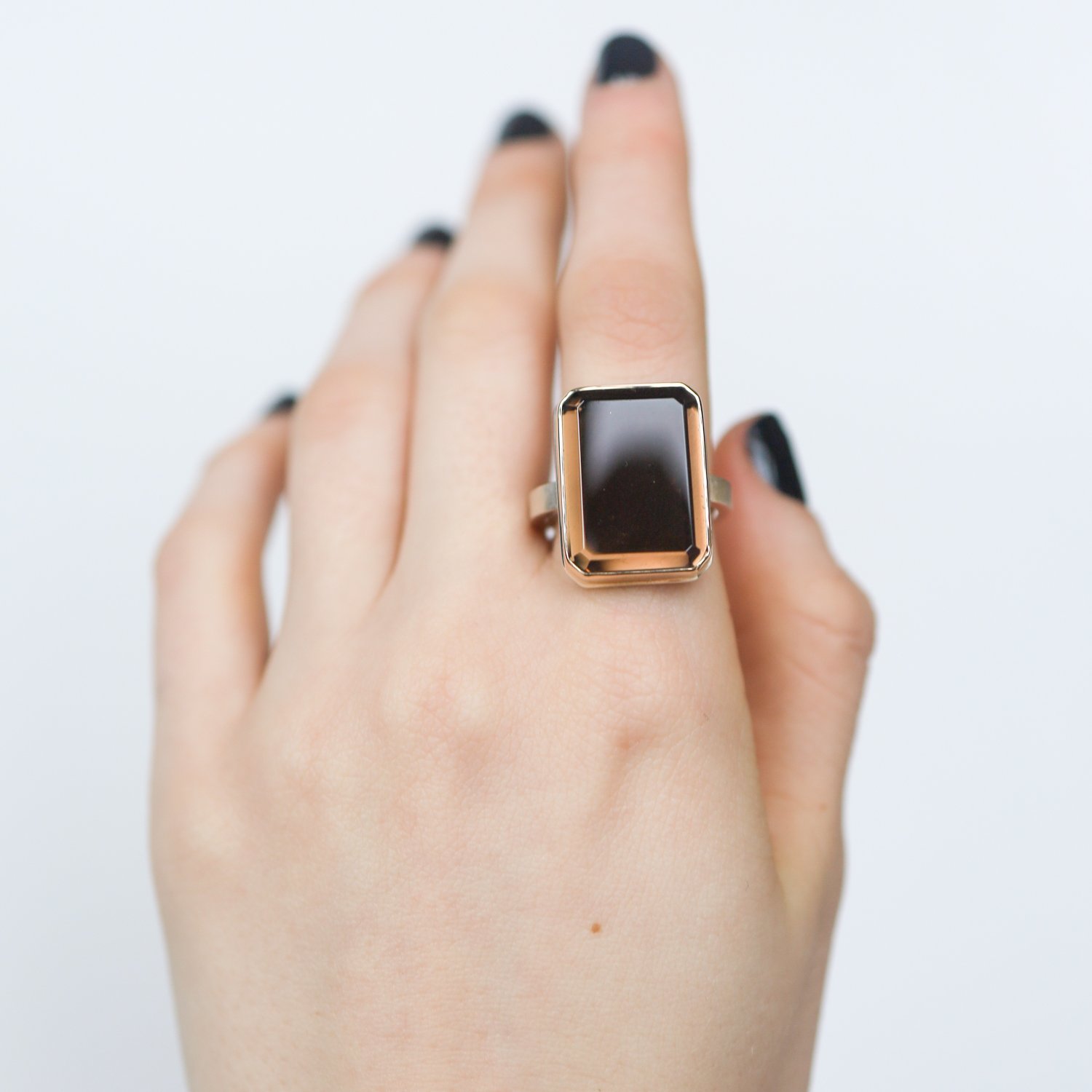 Jamie Joseph Trunk Show: Rectangular smokey quartz ring