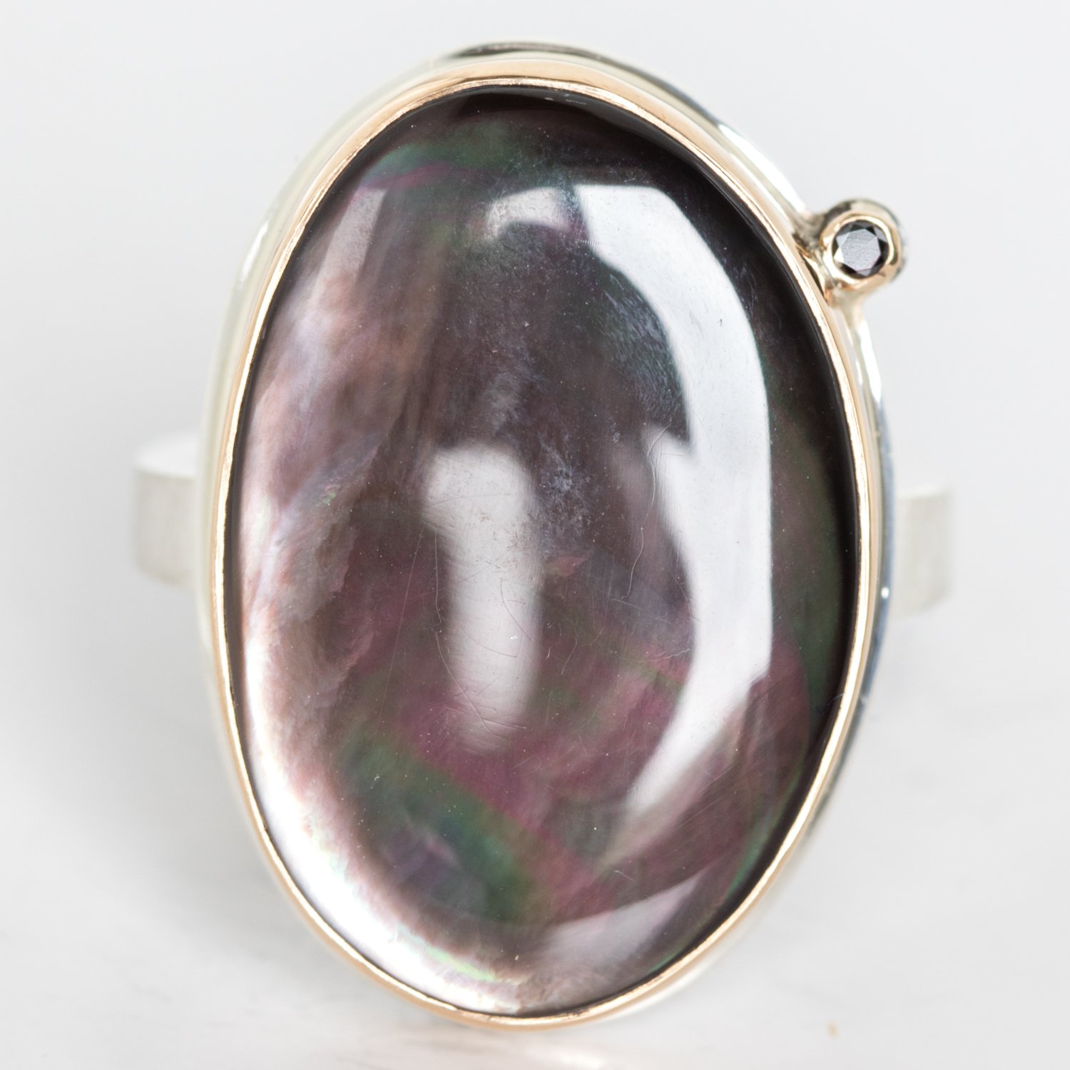 Jamie Joseph Trunk Show: Black mother of pearl ring