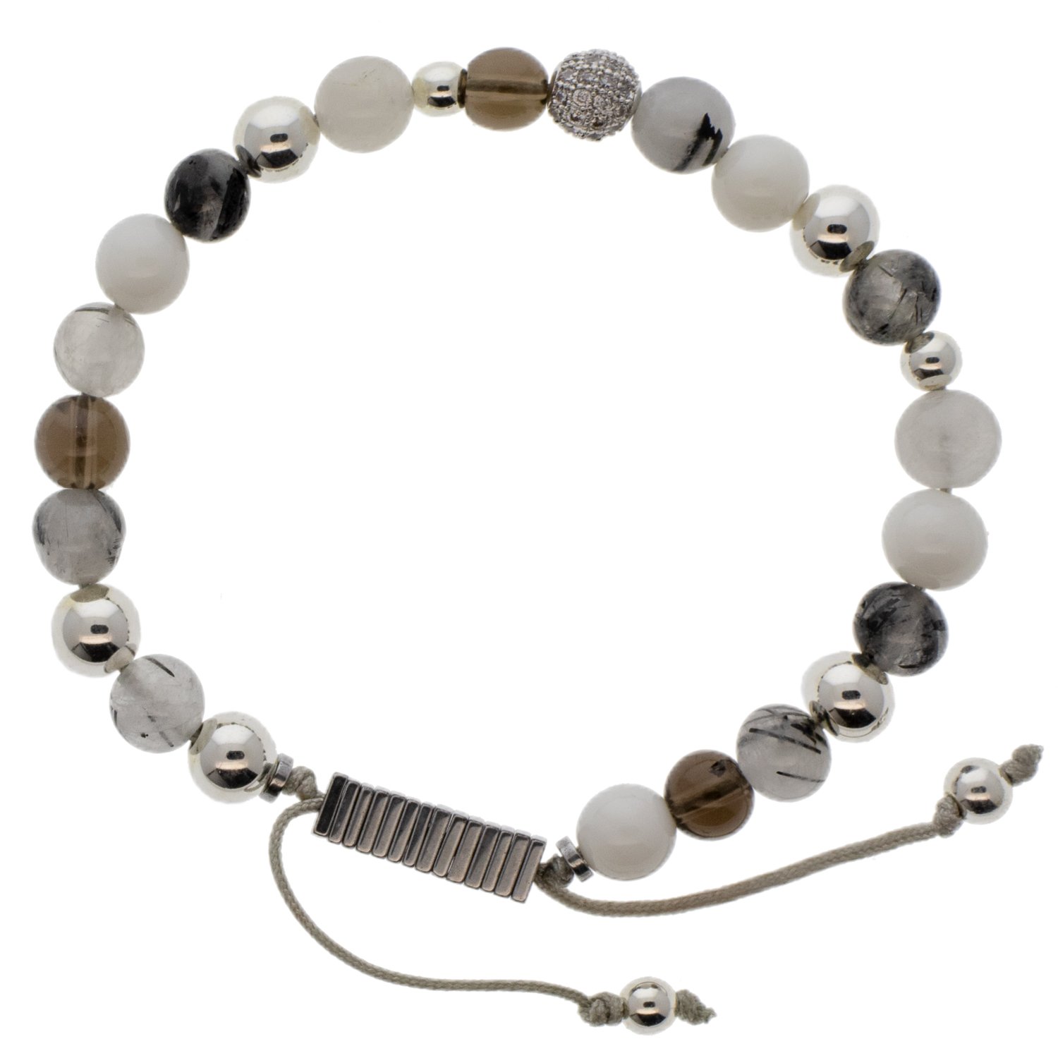 Popvibe: Bracelet, Quartz, Coral, Hematite.