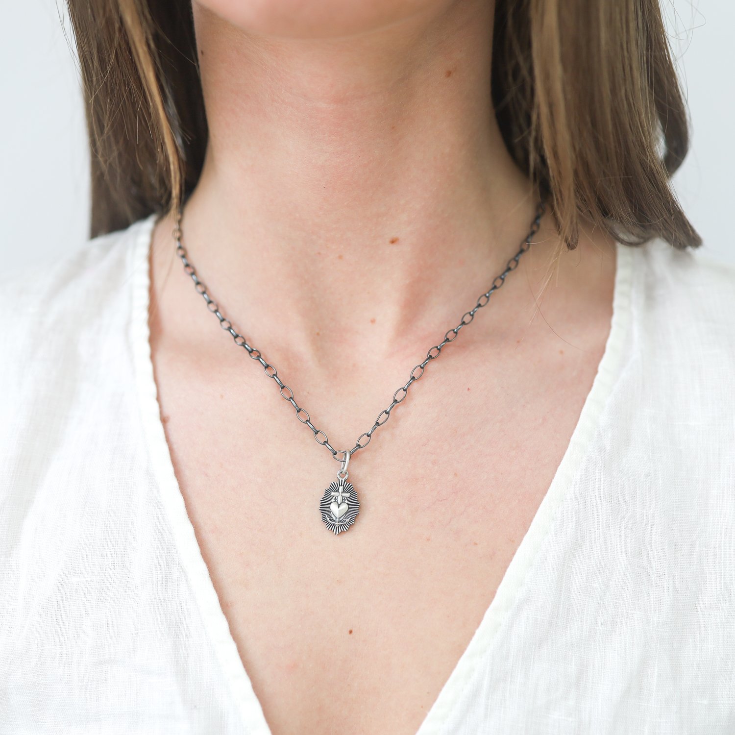 Erica Molinari Trunk Show: ss small guardian cross-"Faith, Love, Hope"