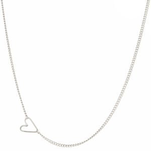 Jane Hollinger: Necklace, Teenie Tiny Heart, Sterling Silver, 16" Chain.