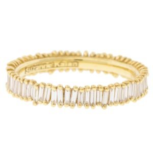 Gold ring with diamonds by jewelry designer Suzanne Kalan