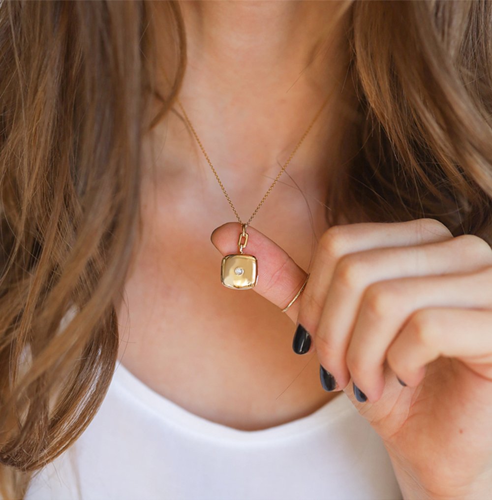 Lockets and necklaces by jewelry designer Monica Rich Kosann