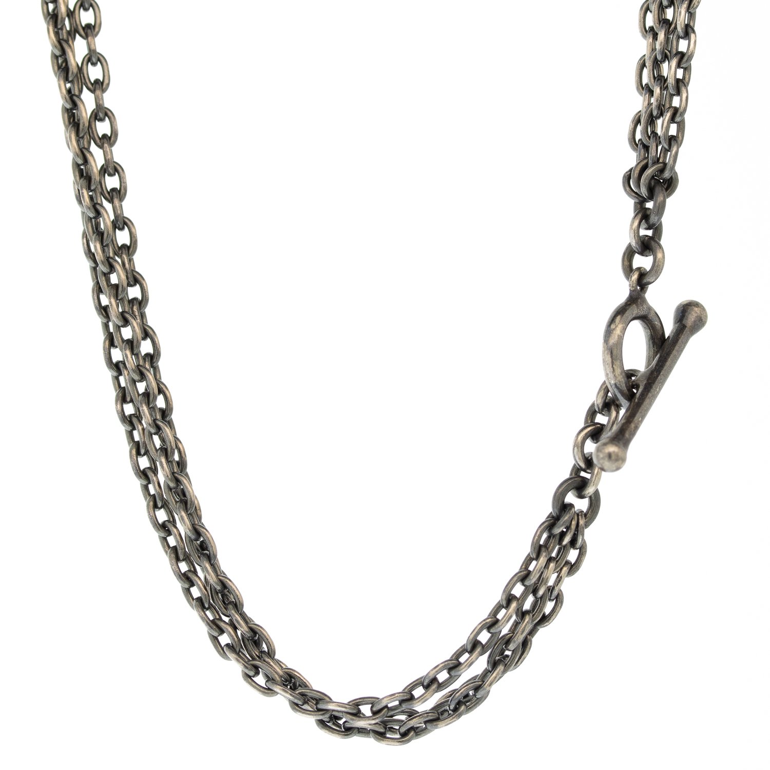 Rene Escobar Trunk show:18" triple strand chain w/toggle closure